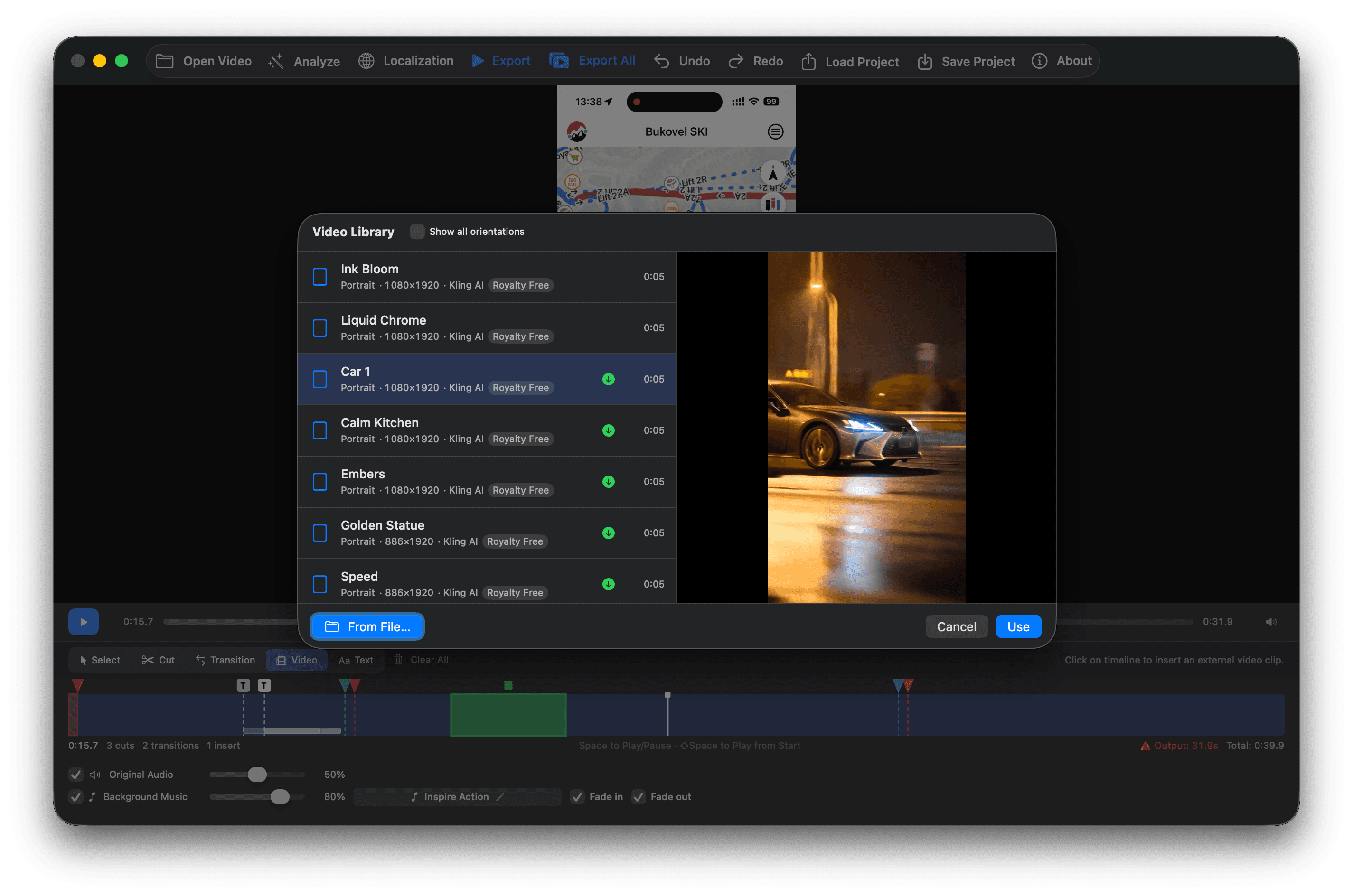 App Store Preview Studio for macOS — video inserts